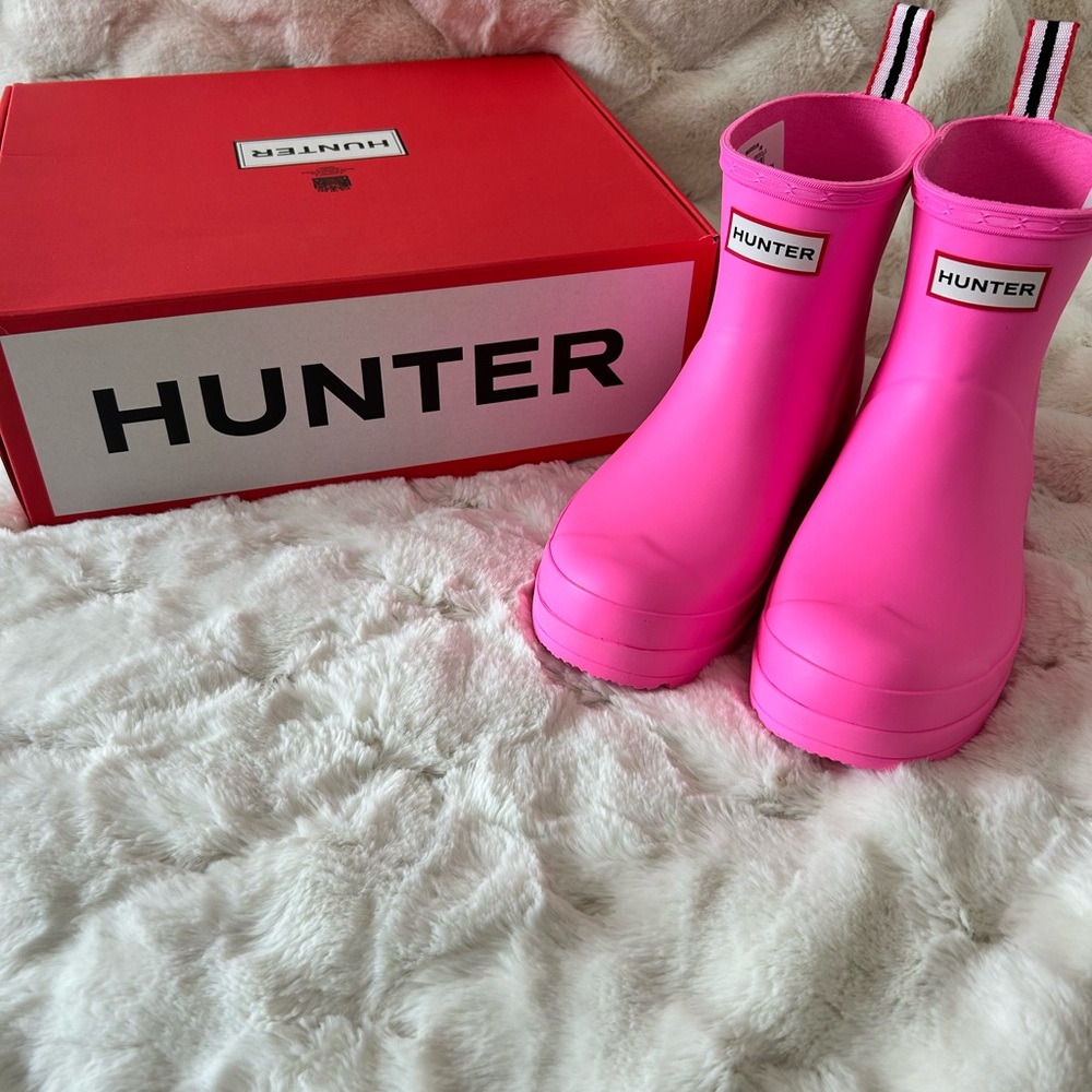 Hunter Pink Rain Boots